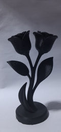 3D black rose