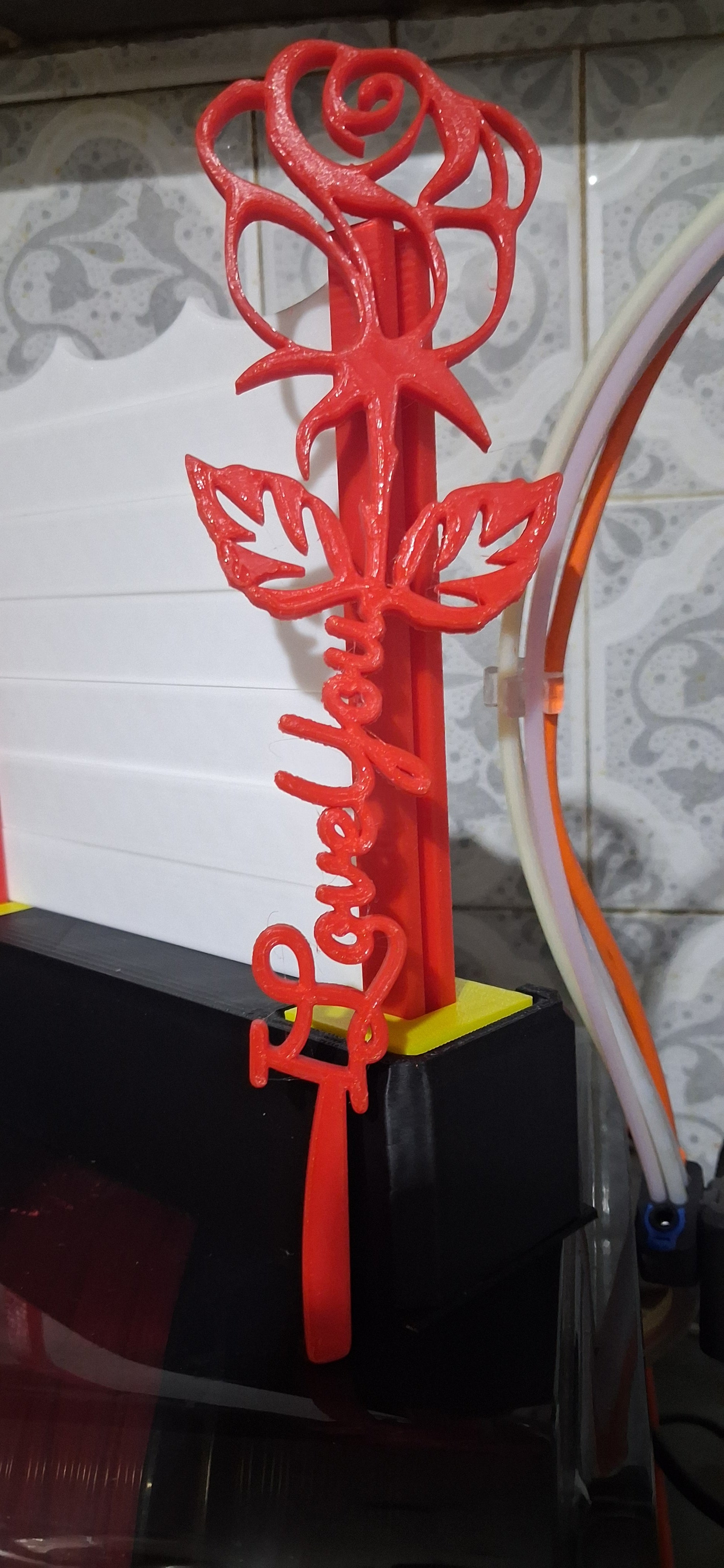 3D printed rose "I LOVE YOU "